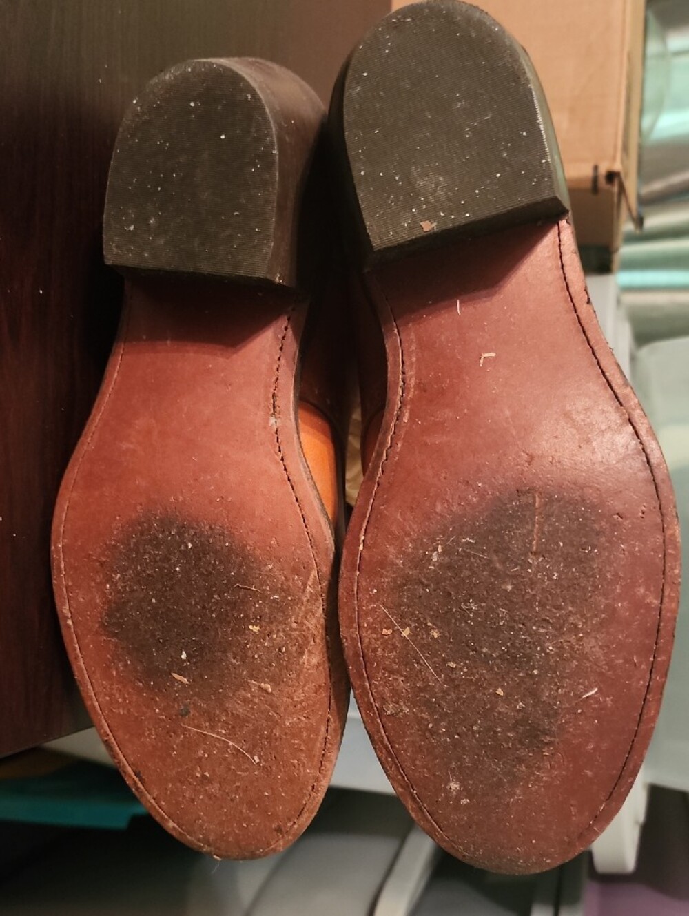 Tony Lama Pull-On Western Boots in Tan and Cream - Picture 4 of 4